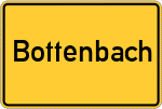 Place name sign Bottenbach, Westfalen