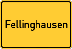 Place name sign Fellinghausen, Siegerland