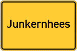 Place name sign Junkernhees