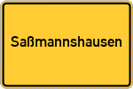 Place name sign Saßmannshausen