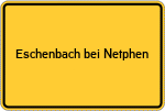 Place name sign Eschenbach bei Netphen