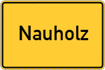 Place name sign Nauholz