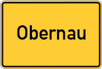 Place name sign Obernau