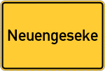 Place name sign Neuengeseke