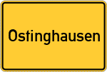 Place name sign Ostinghausen