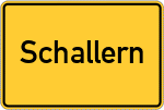 Place name sign Schallern