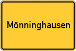 Place name sign Mönninghausen