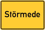 Place name sign Störmede