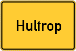 Place name sign Hultrop