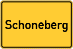 Place name sign Schoneberg