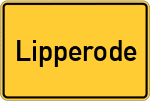 Place name sign Lipperode