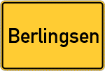 Place name sign Berlingsen