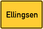 Place name sign Ellingsen