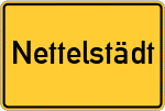 Place name sign Nettelstädt
