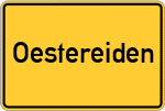 Place name sign Oestereiden