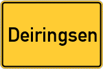 Place name sign Deiringsen