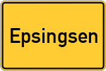 Place name sign Epsingsen