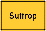 Place name sign Suttrop