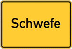 Place name sign Schwefe