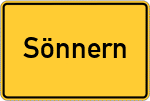 Place name sign Sönnern