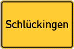 Place name sign Schlückingen