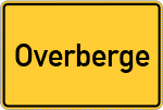 Place name sign Overberge