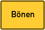 Place name sign Bönen