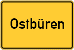 Place name sign Ostbüren