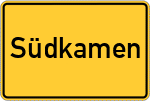 Place name sign Südkamen