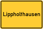 Place name sign Lippholthausen