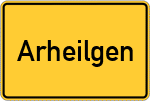 Place name sign Arheilgen