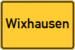 Place name sign Wixhausen