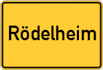 Place name sign Rödelheim