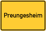 Place name sign Preungesheim