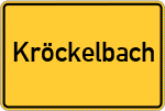 Place name sign Kröckelbach, Odenwald