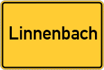 Place name sign Linnenbach