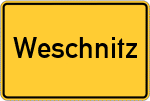 Place name sign Weschnitz
