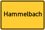 Place name sign Hammelbach