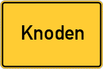 Place name sign Knoden