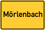 Place name sign Mörlenbach