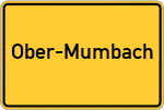 Place name sign Ober-Mumbach