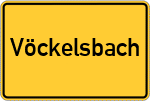 Place name sign Vöckelsbach