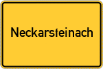 Place name sign Neckarsteinach