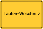 Place name sign Lauten-Weschnitz