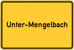 Place name sign Unter-Mengelbach