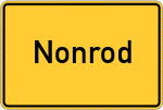 Place name sign Nonrod