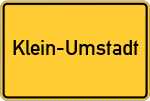 Place name sign Klein-Umstadt