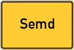 Place name sign Semd