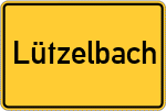 Place name sign Lützelbach