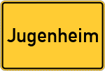 Place name sign Jugenheim
